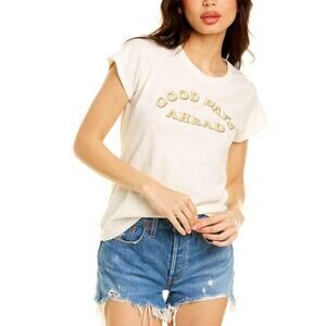 Madewell Good Days Ahead White Crewneck T-Shirt XS